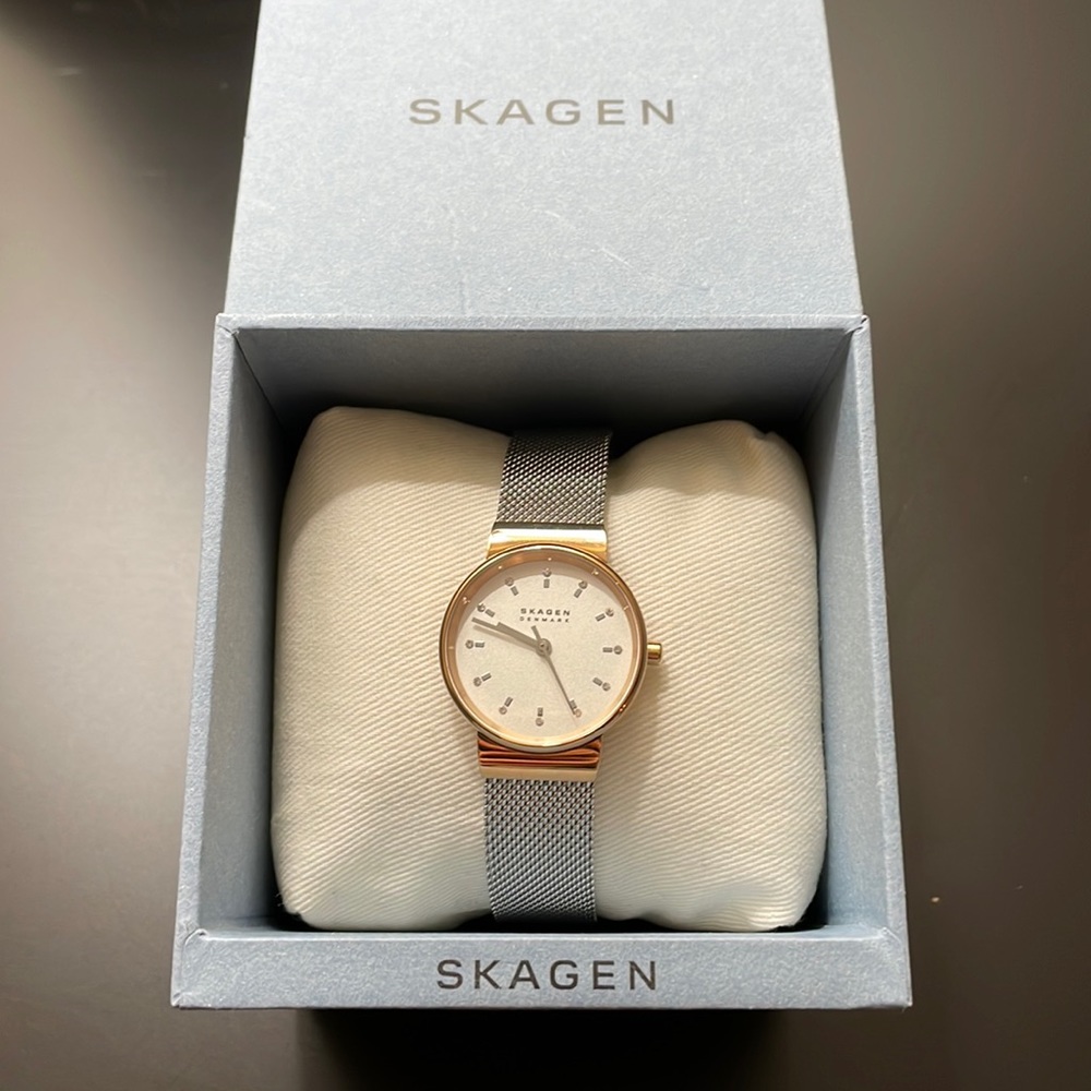 Gold and Silver Skagen watch